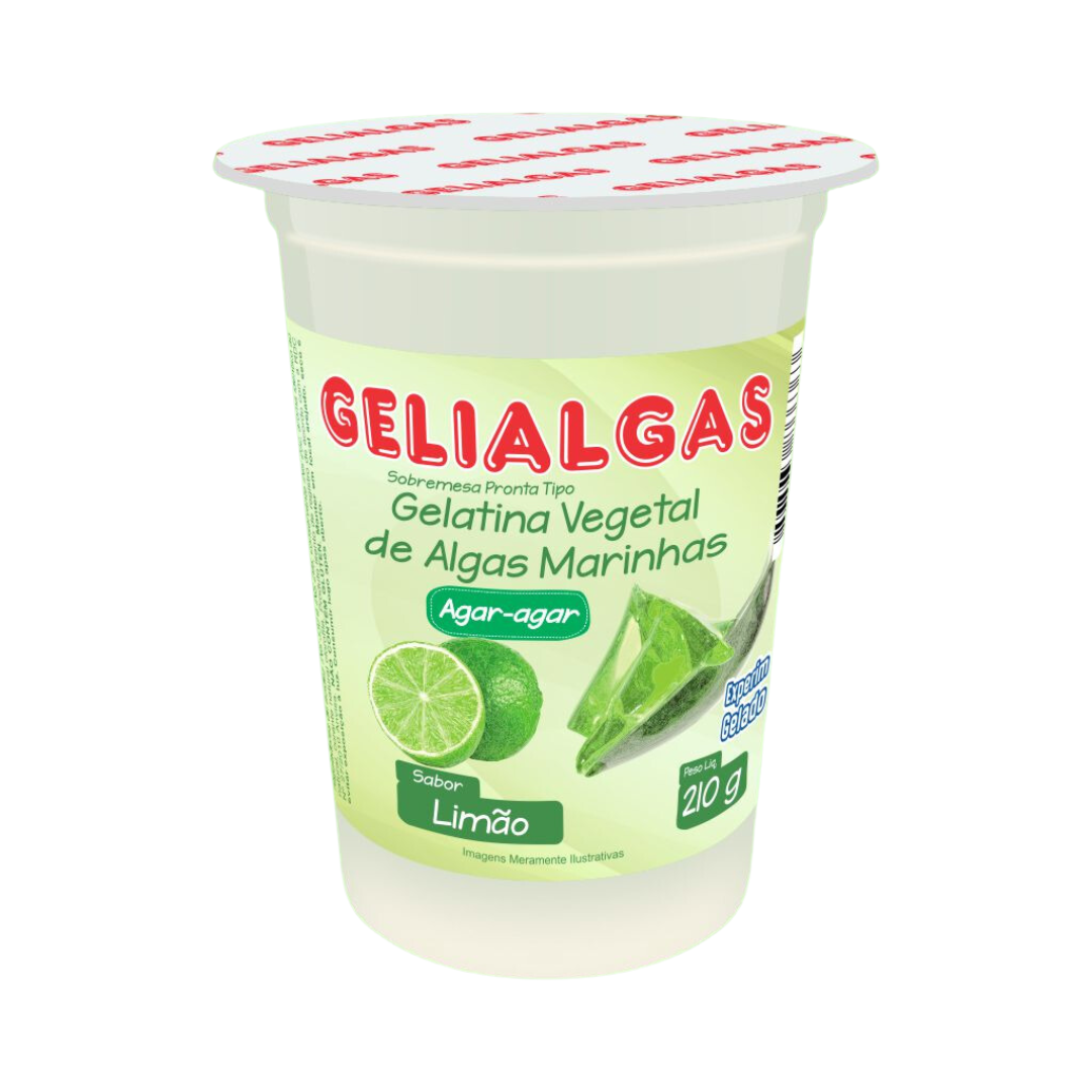 Gelatina de Algas Sabor Limão Diet - 210g