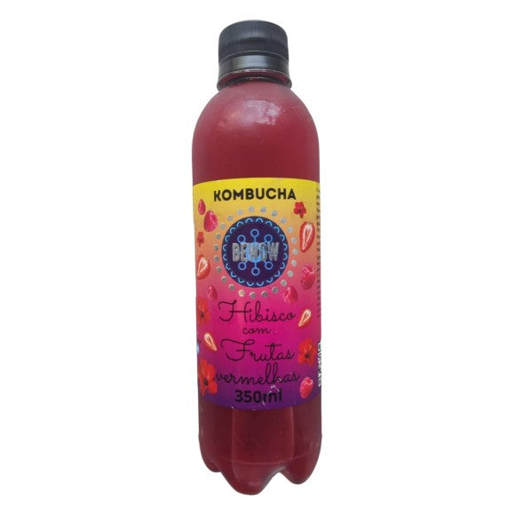 Kombucha Bewow sabor Hibisco com Frutas Vermelhas