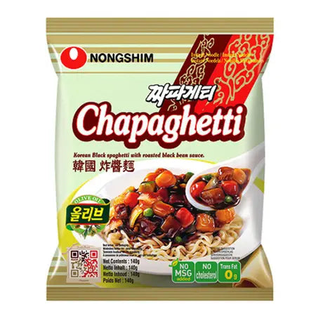 Lamen Coreano Chapagetti Nongshim com Tempero de Feijão Preto Tostato - 127 gramas