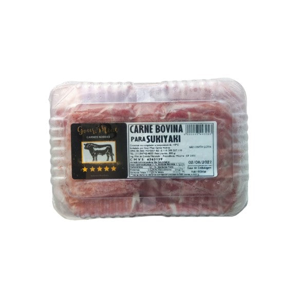 Carne Bovina para Sukiyaki - 500g // Entrega restrita a região metropolitana de São Paulo
