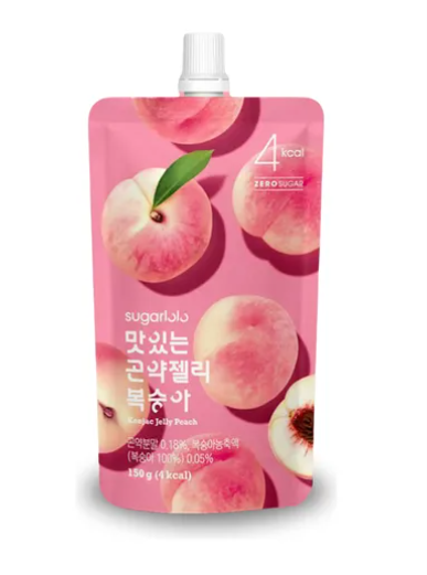 Konjac Jelly - Geleia de Pêssego - Bebida Zero Açúcar 150g