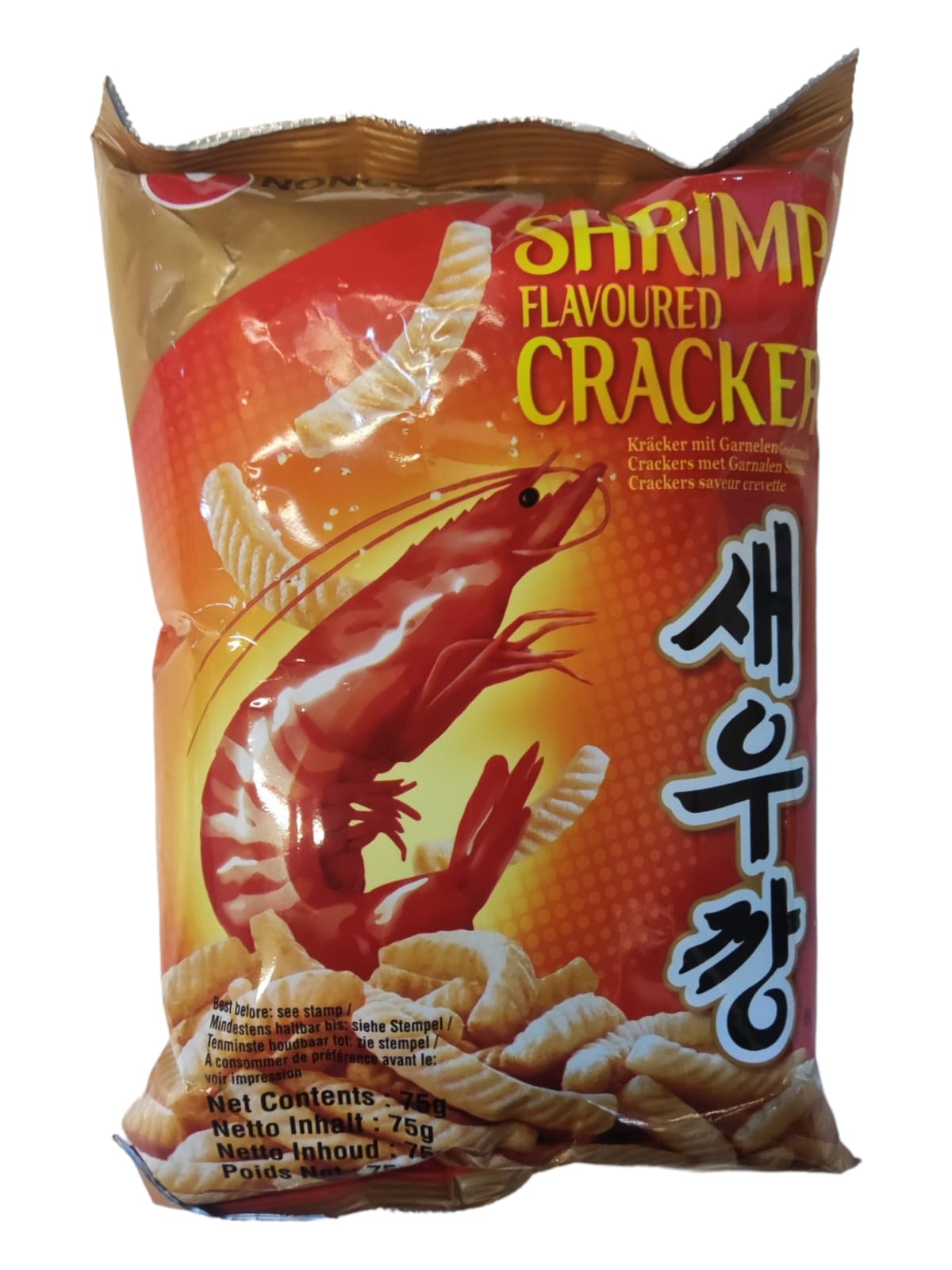 Salgadinho Coreano de Camarão - Shrimp Flavoured Cracker 75g