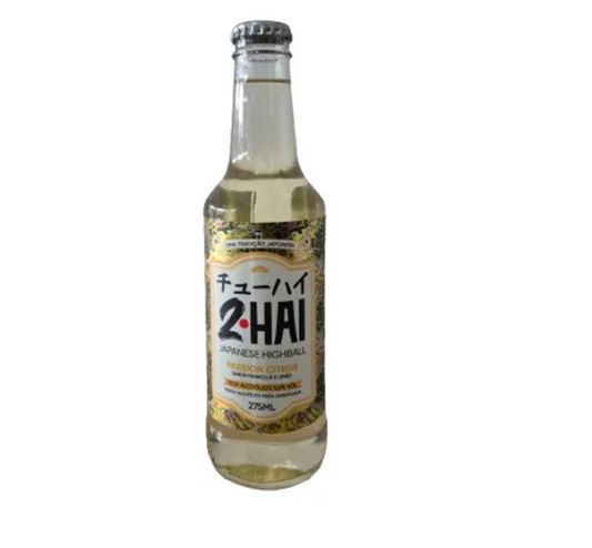 2Hai Coquetel Alcoolico Highball Sabor Maracujá e Limão 275ml