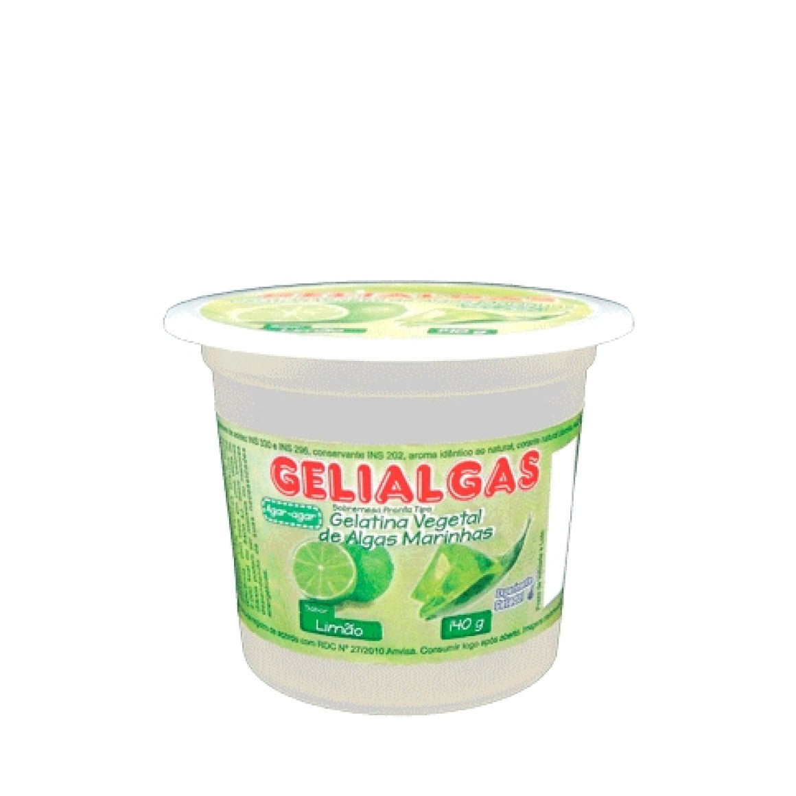 Gelatina de Algas Sabor Limão - 140g