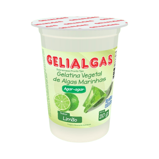 Gelatina de Algas Sabor Limão Diet - 210g