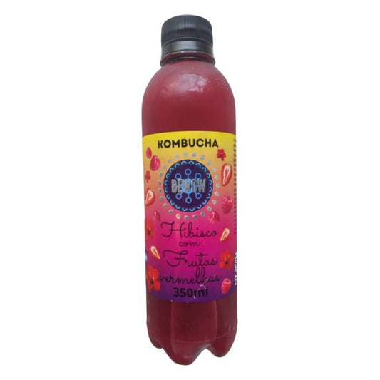 Kombucha Bewow sabor Hibisco com Frutas Vermelhas