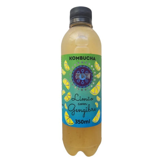 Kombucha Bewow sabor Limão com Gengibre