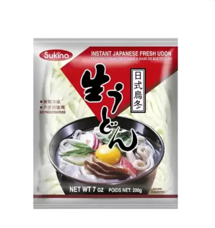 Macarrão Oriental Nama Udon Pré-Cozido Sem Tempero Sukina 200g