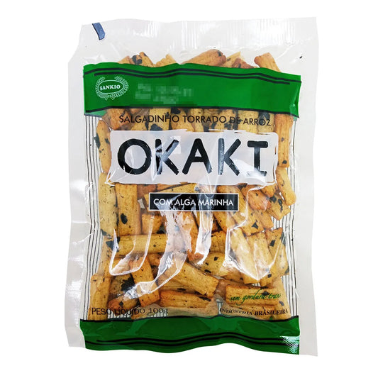 OKAKI – Salgadinho Torrado de Arroz c/ Alga Marinha 100g