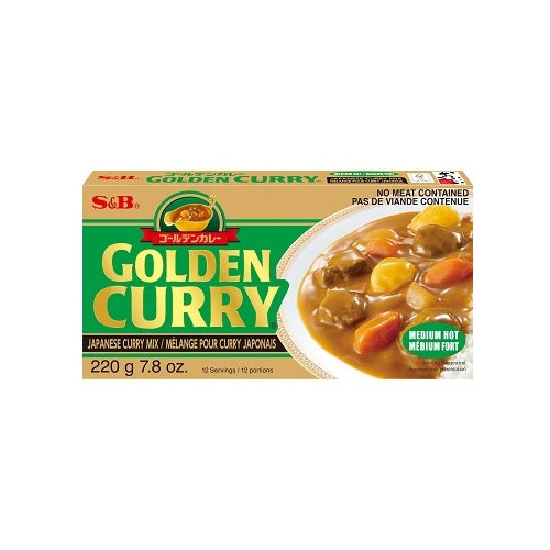 S&B GOLDEN CURRY MEDIUM HOT 220g (CHUKARA)