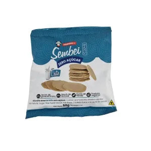 Sapporo – Sembei Zero Açúcar sabor Leite