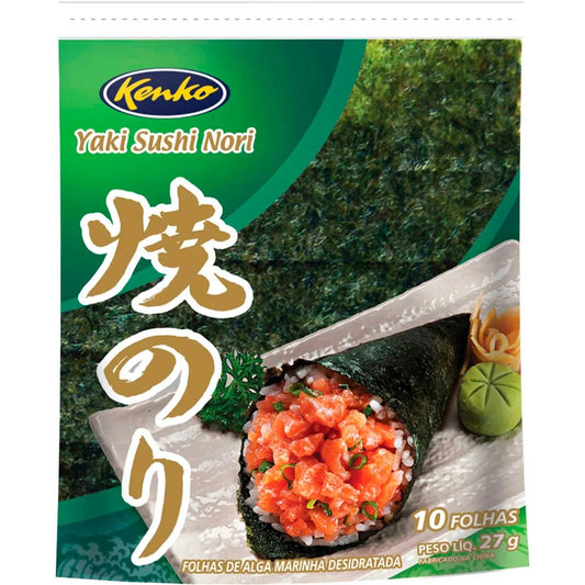 YAKI SUSHI NORI - KENKO (10 FOLHAS)