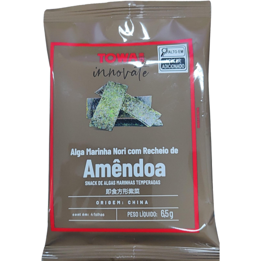 Snack de Algas Marinhas Temperadas com recheio de Amêndoa - 6,5g