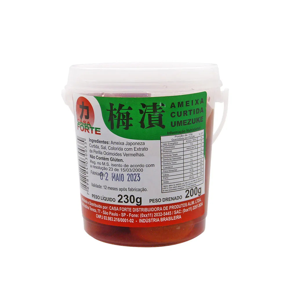Ameixa Japonesa Curtida Umezuke Casa Forte 230g