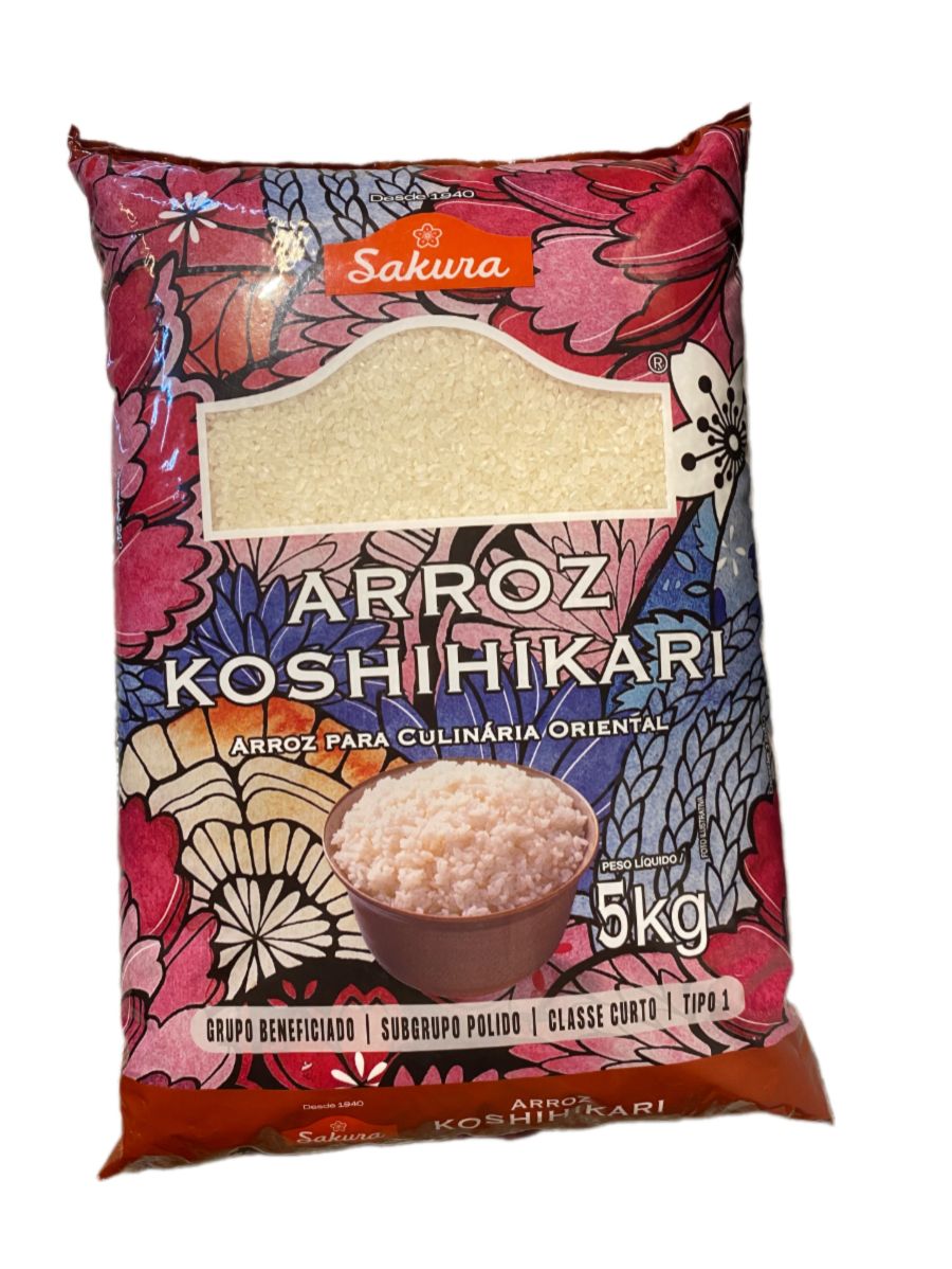 Arroz Koshihikari Sakura Grão Curto - 5kg