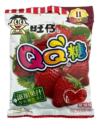 Bala de Goma Sabor Morango - QQ 70g