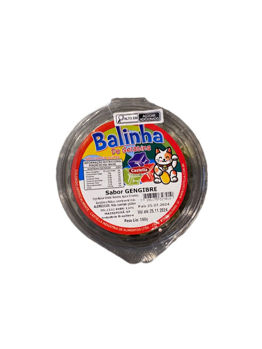 Bala de Gelatina Sabor Gengibre - Castella 160g