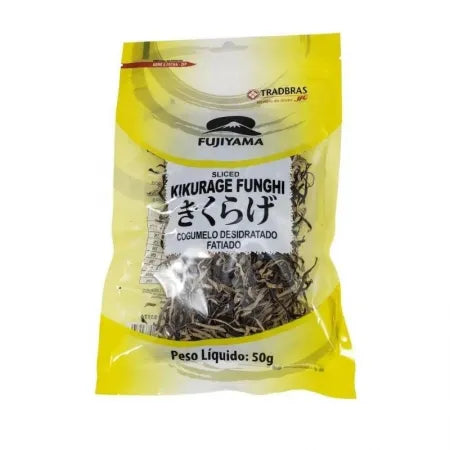 Kikurage Funghi Fujiyama - Cogumelo Desidratado Fatiado 50g
