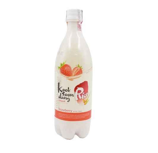Coquetel Alcoolico Gaseificado Makgeolli Sabor Morango 750ml
