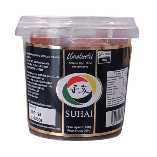 Ameixa Japonesa Curtida em Conserva Umeboshi Suhai 180g